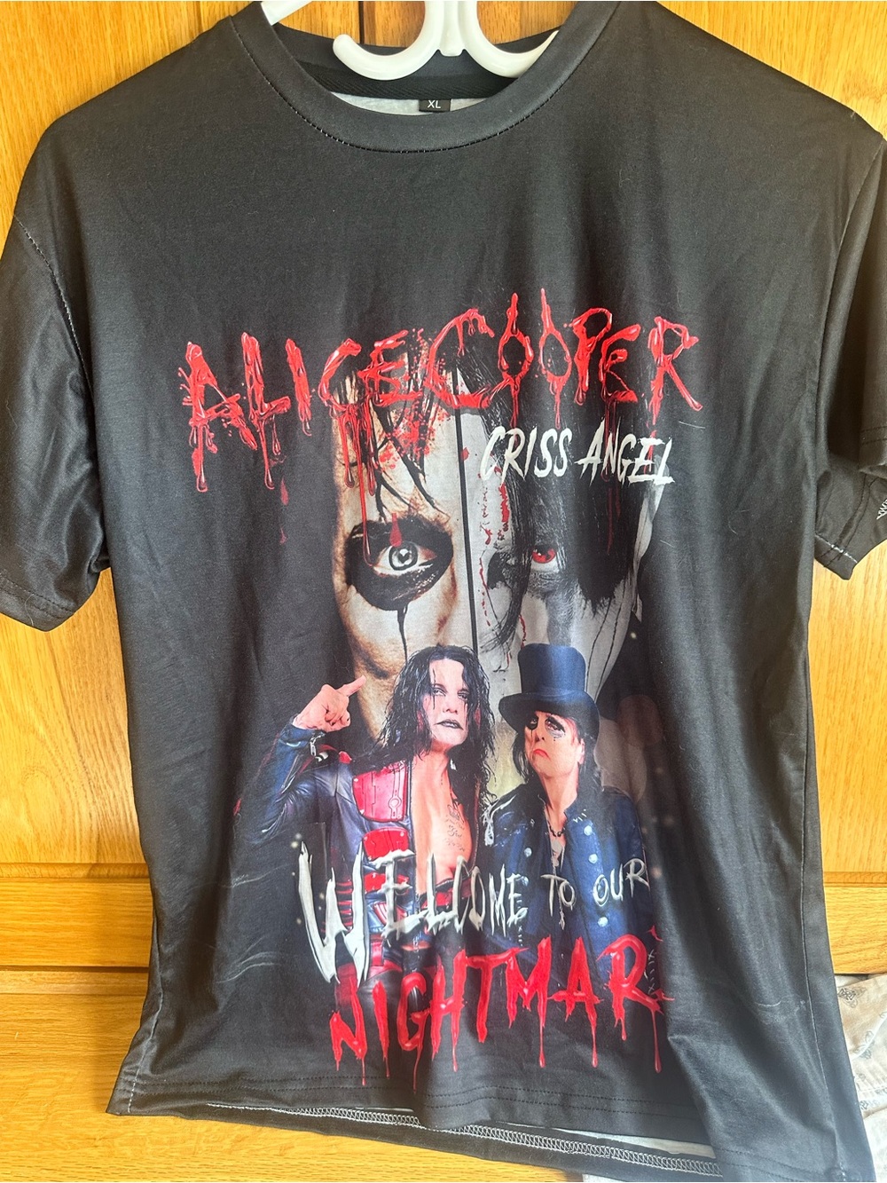 Kids Alice Cooper Criss Angel Black Graphic Tee - Welcome to Our Nightmare